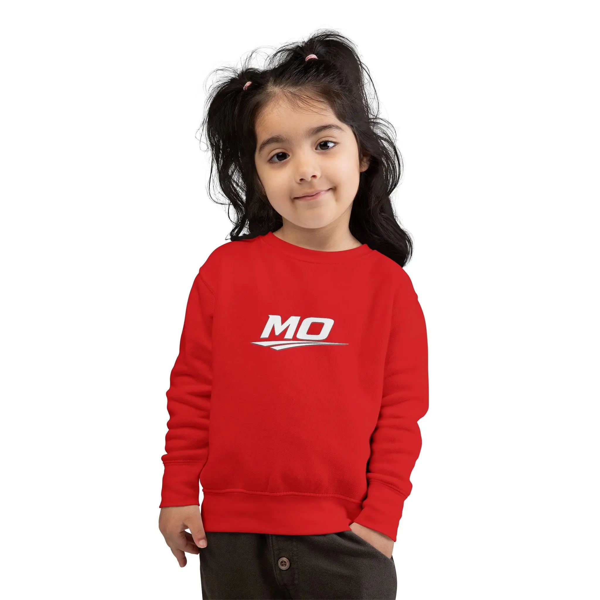 Moto Omerta Toddler Crewneck Pullover Sweatshirt Printify