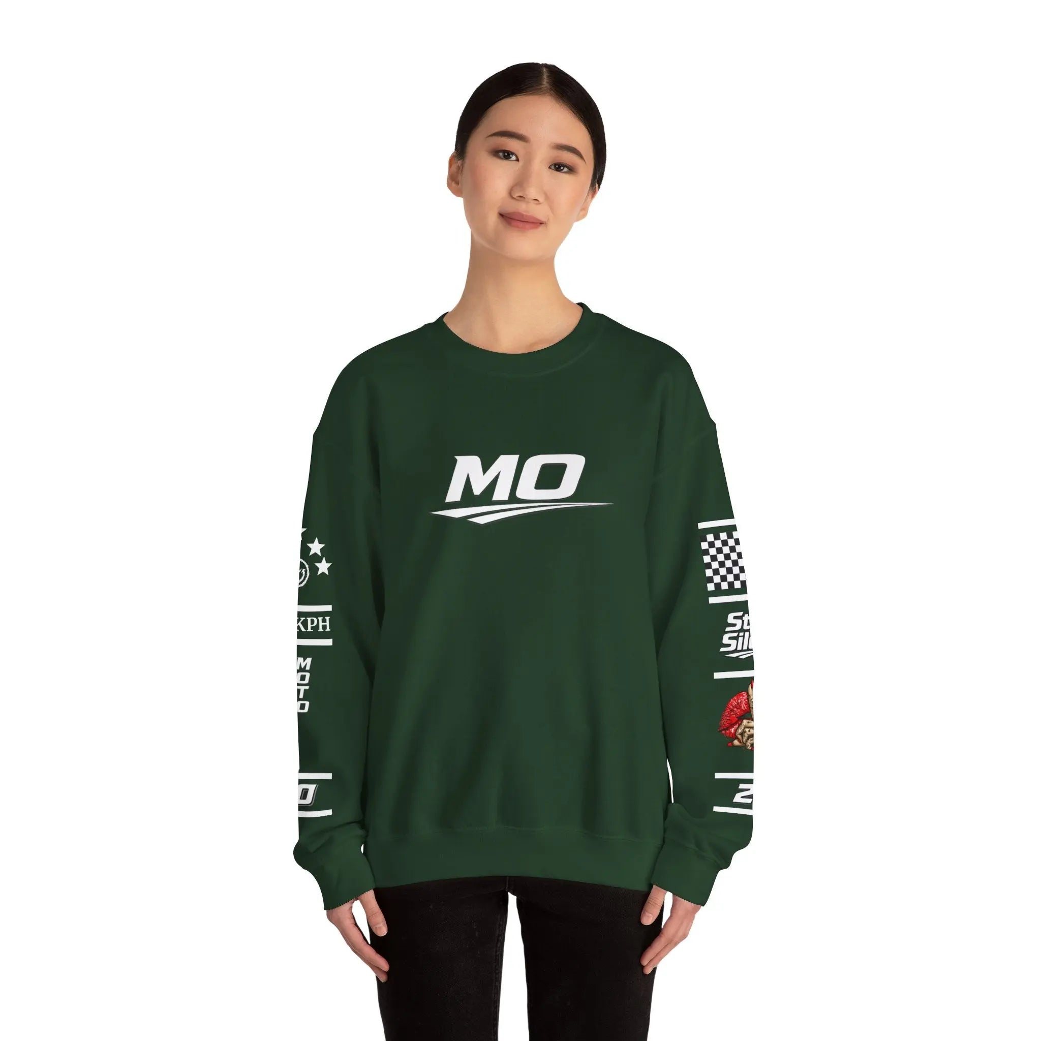 Women's MOTO OMERTA “In Speed We Trust” Crewneck Printify