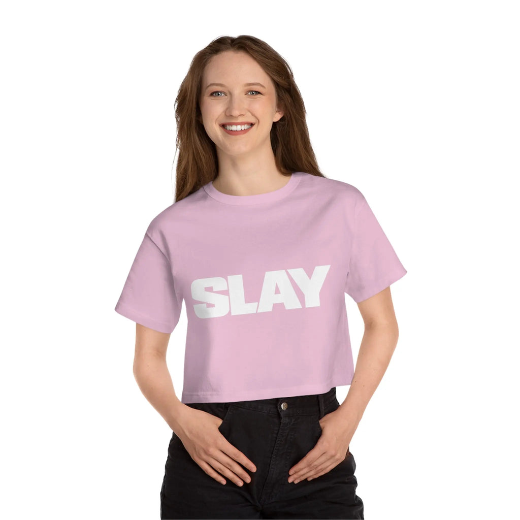 SLAY Cropped Tee Printify