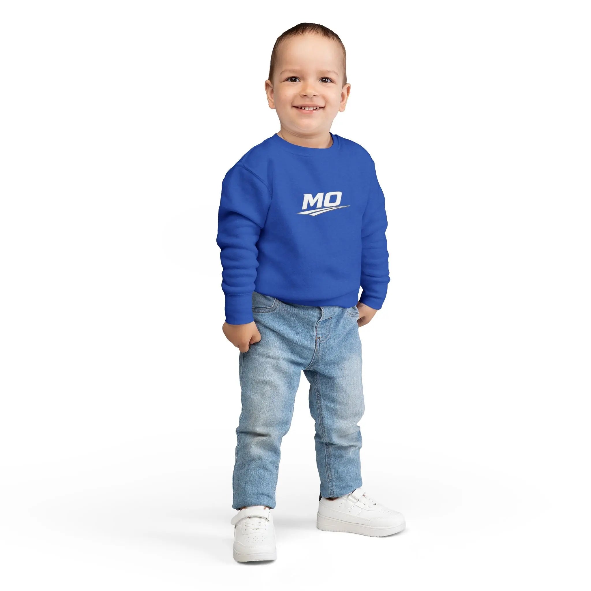 Moto Omerta Toddler Crewneck Pullover Sweatshirt Printify