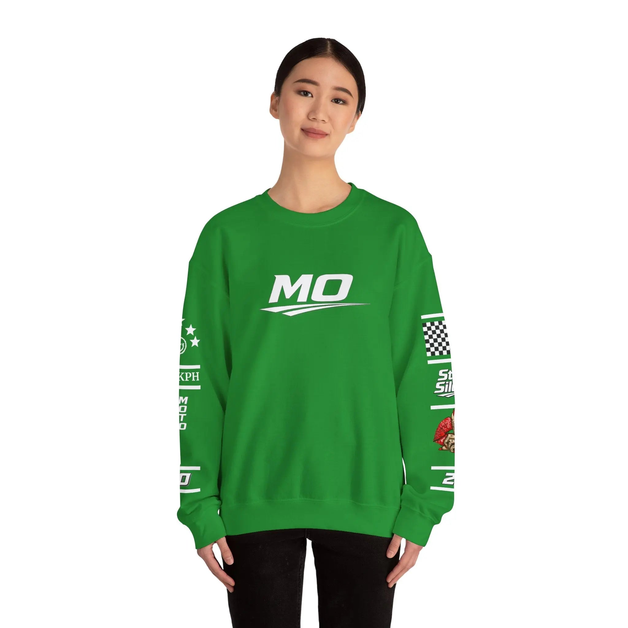 Women's MOTO OMERTA “In Speed We Trust” Crewneck Printify