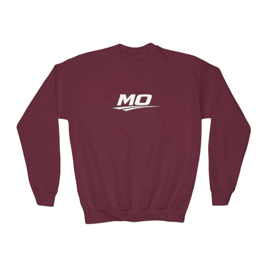 Moto Omerta Youth Crewneck Pullover Sweatshirt Printify