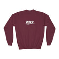 Moto Omerta Youth Crewneck Pullover Sweatshirt Printify
