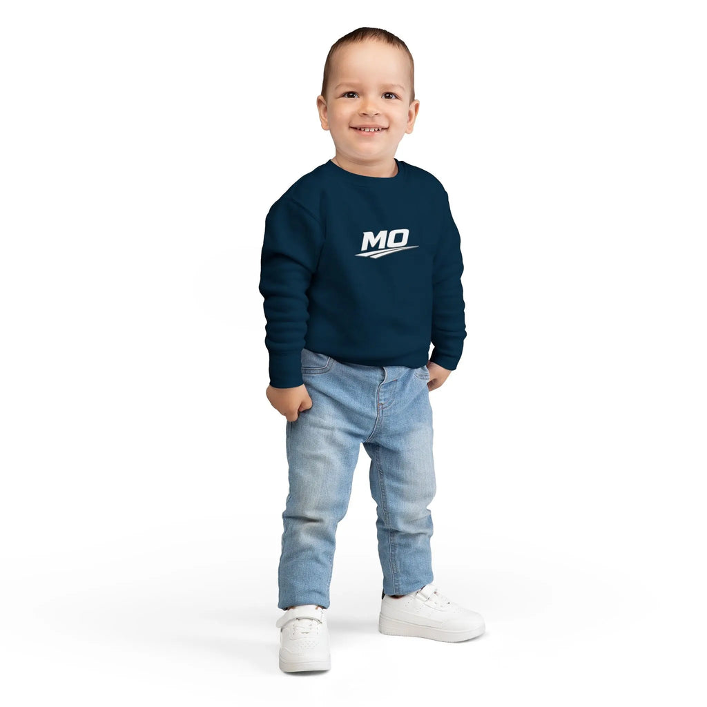 Moto Omerta Toddler Crewneck Pullover Sweatshirt Printify