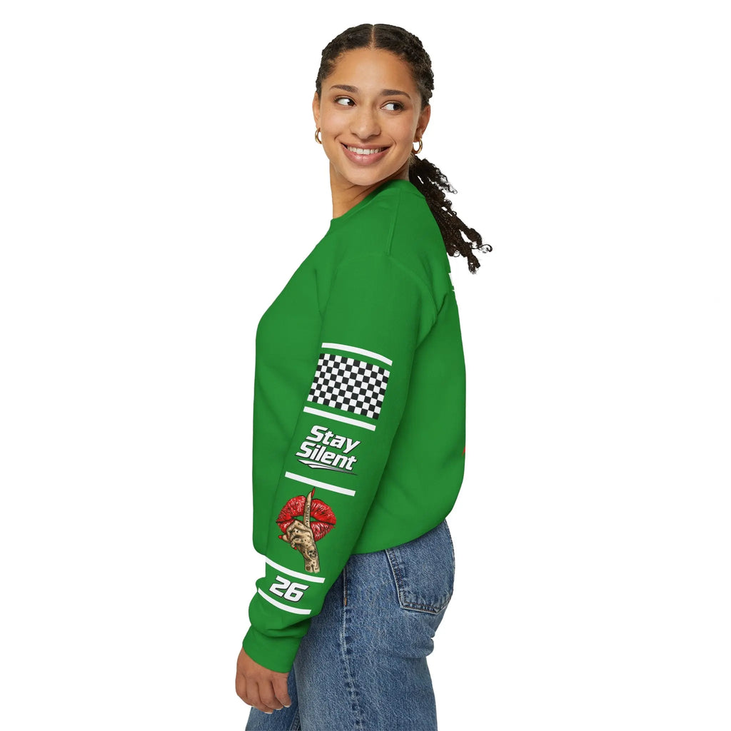 Women's MOTO OMERTA “In Speed We Trust” Crewneck Printify