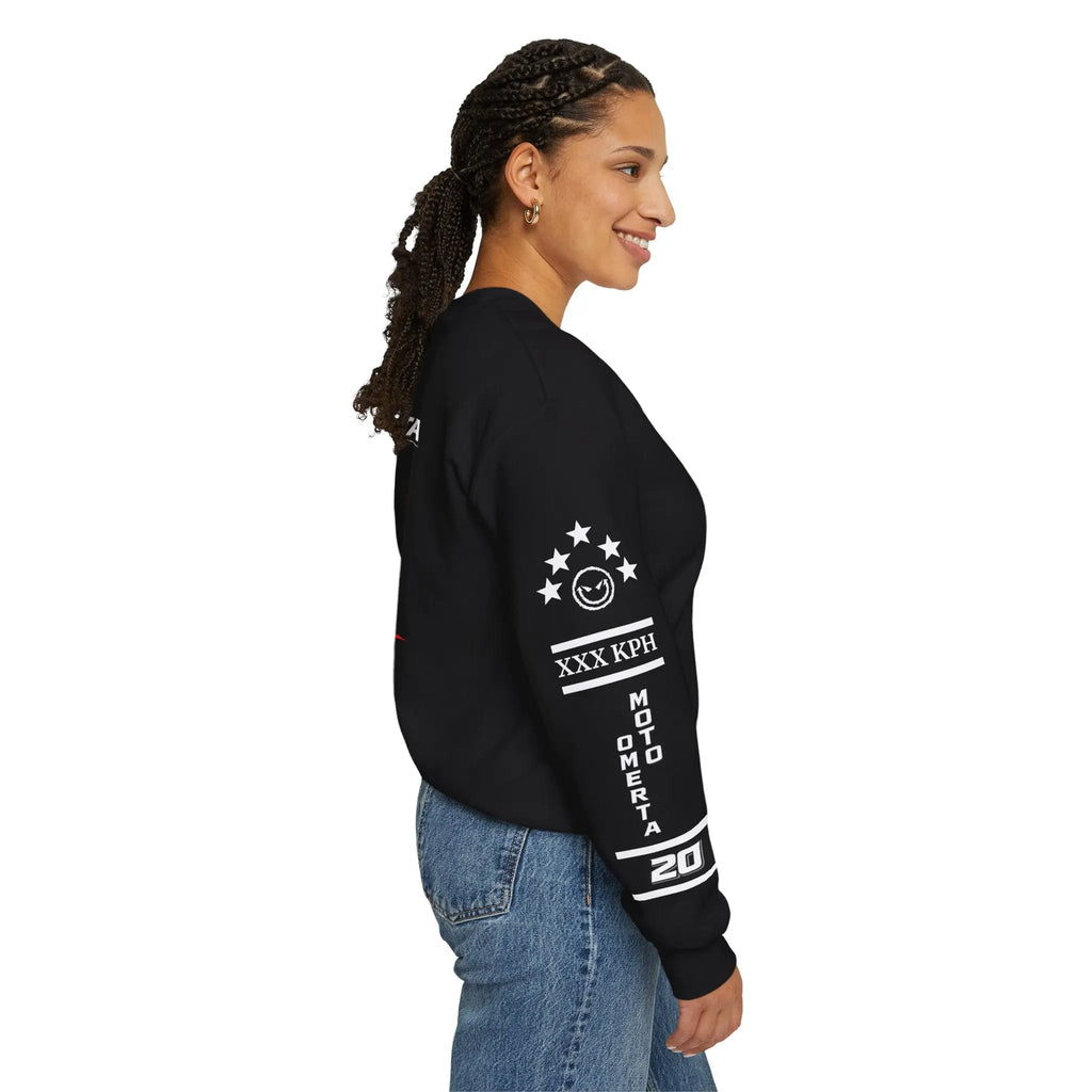 Women's MOTO OMERTA “In Speed We Trust” Crewneck Printify