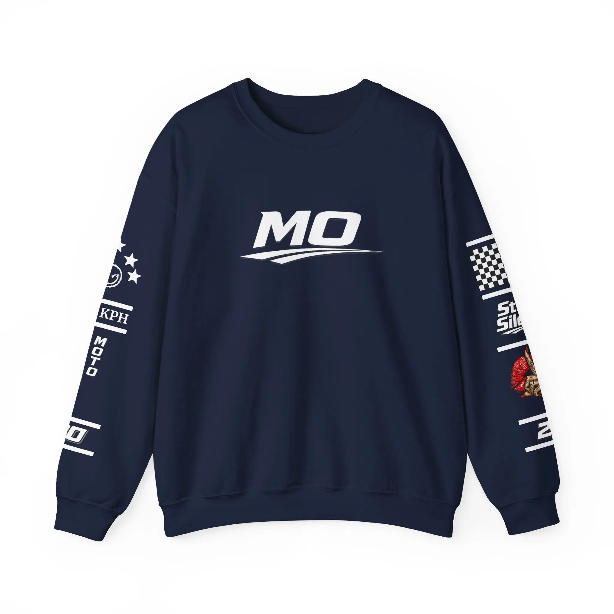 Men's MOTO OMERTA “In Speed We Trust” Crewneck Printify