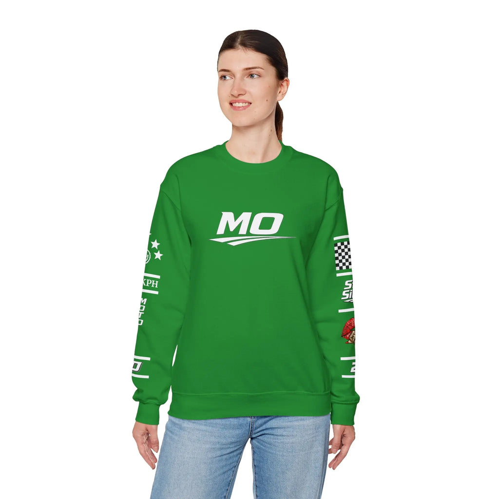 Women's MOTO OMERTA “In Speed We Trust” Crewneck Printify