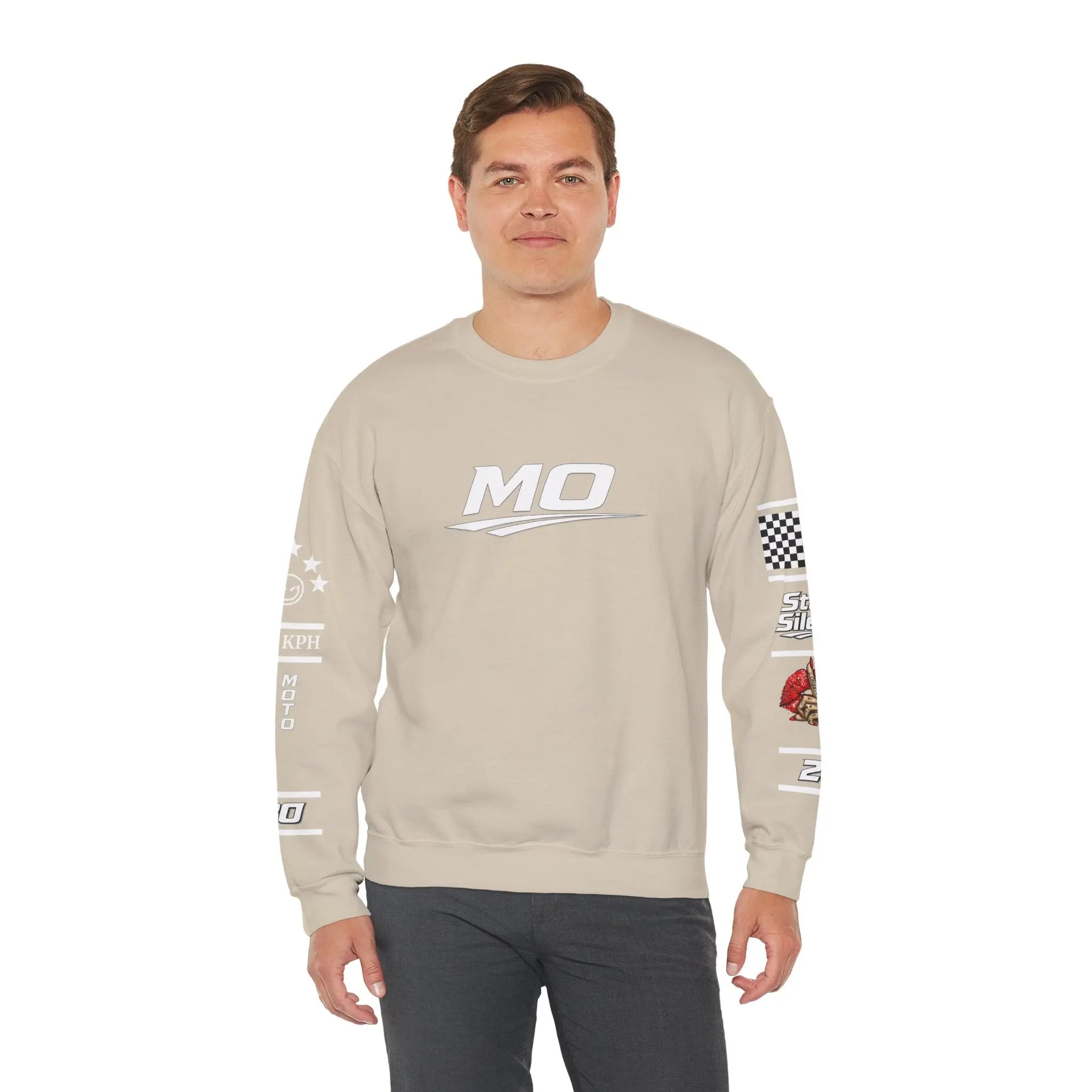 Men's MOTO OMERTA “In Speed We Trust” Crewneck Printify