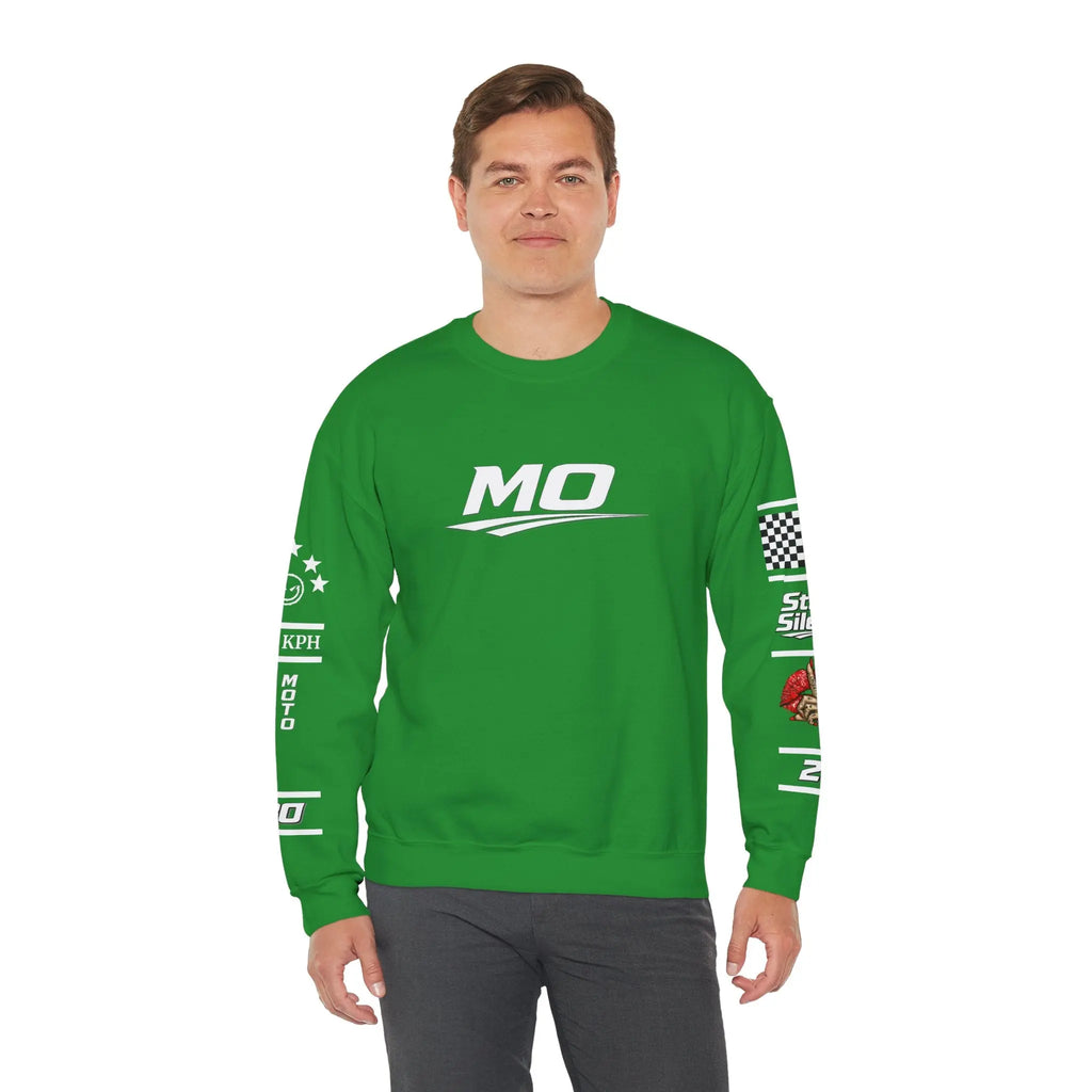 Men's MOTO OMERTA “In Speed We Trust” Crewneck Printify