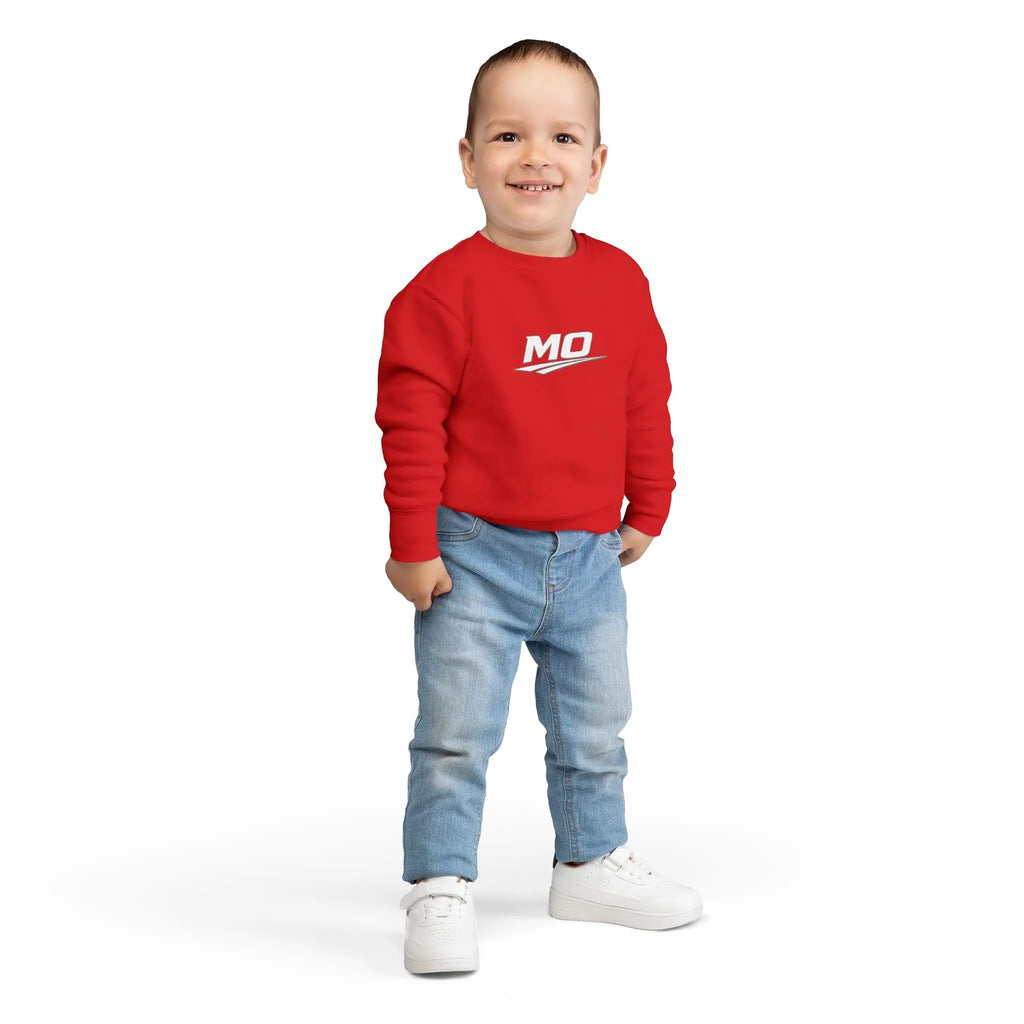 Moto Omerta Toddler Crewneck Pullover Sweatshirt Printify