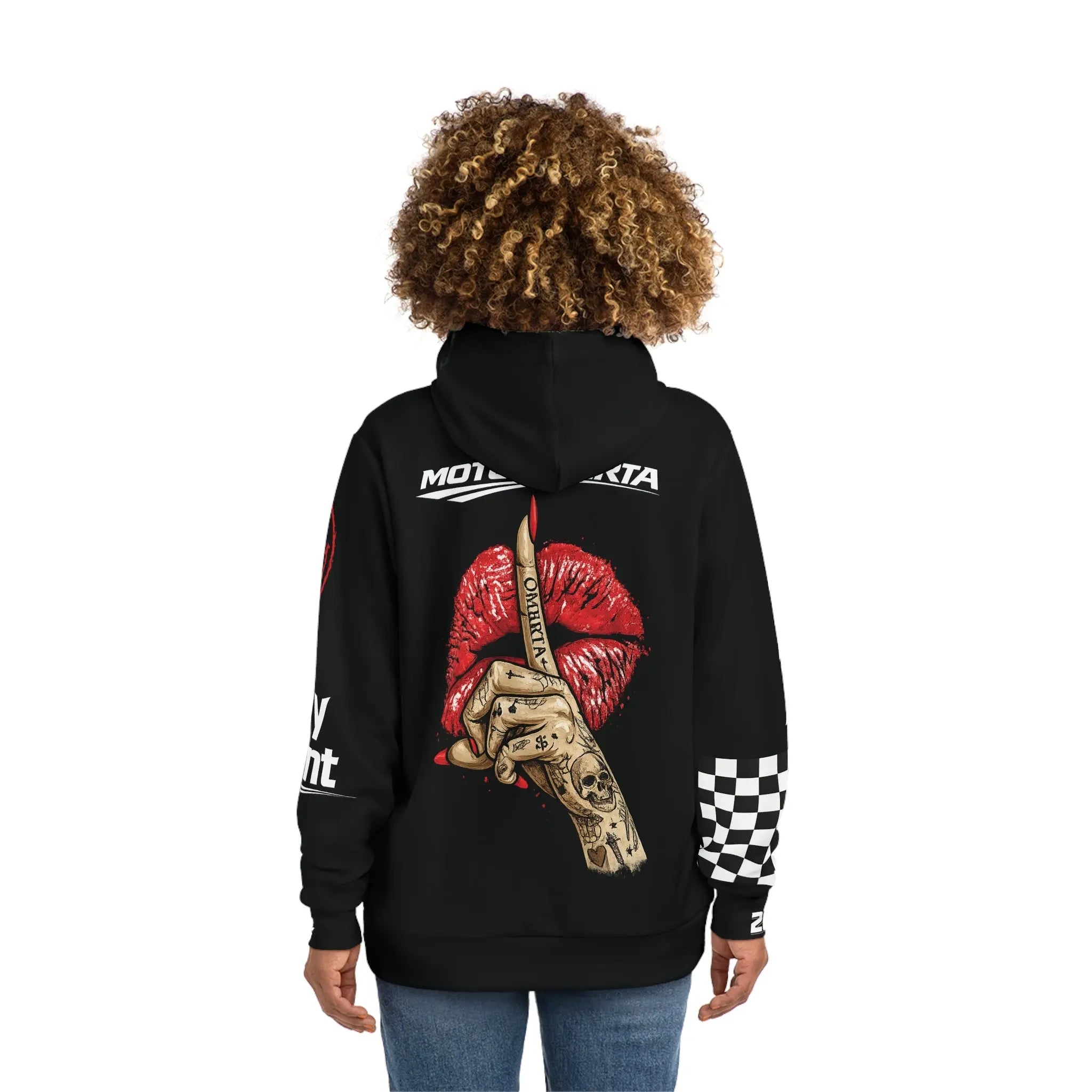 Women's Stay Silent Hoodie - Light Weight Polyester Printify