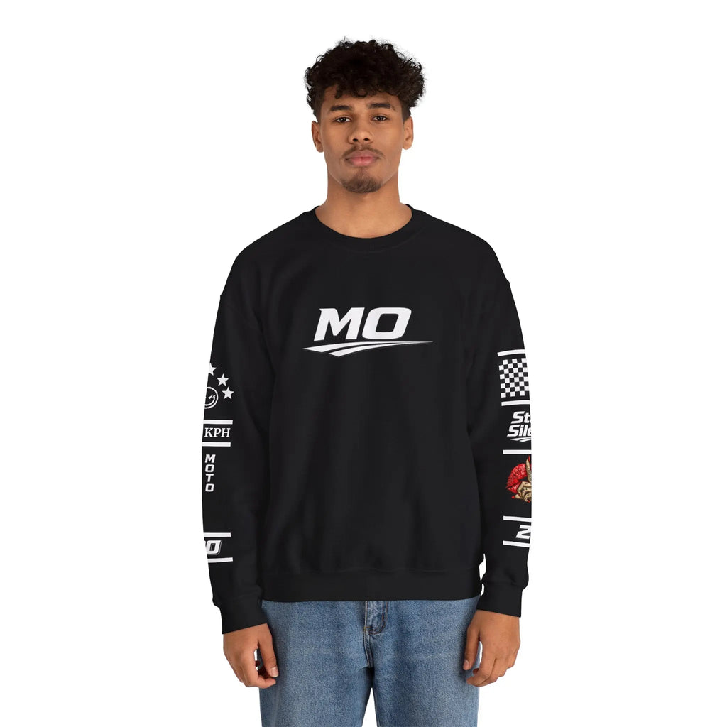 Men's MOTO OMERTA “In Speed We Trust” Crewneck Printify