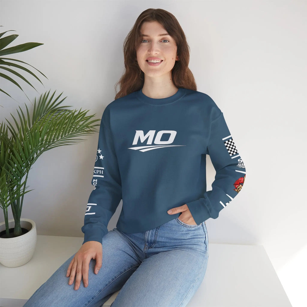 Women's MOTO OMERTA “In Speed We Trust” Crewneck Printify