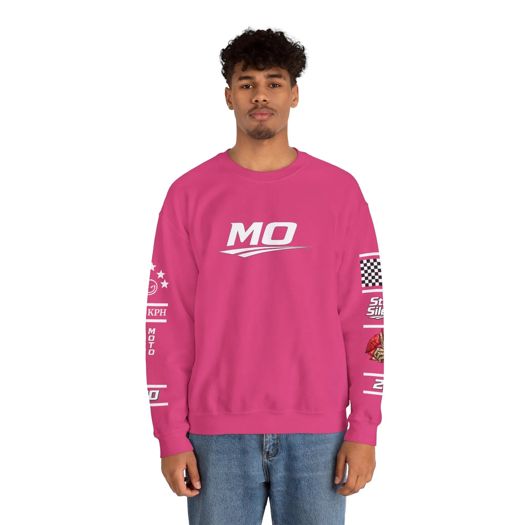 Men's MOTO OMERTA “In Speed We Trust” Crewneck Printify