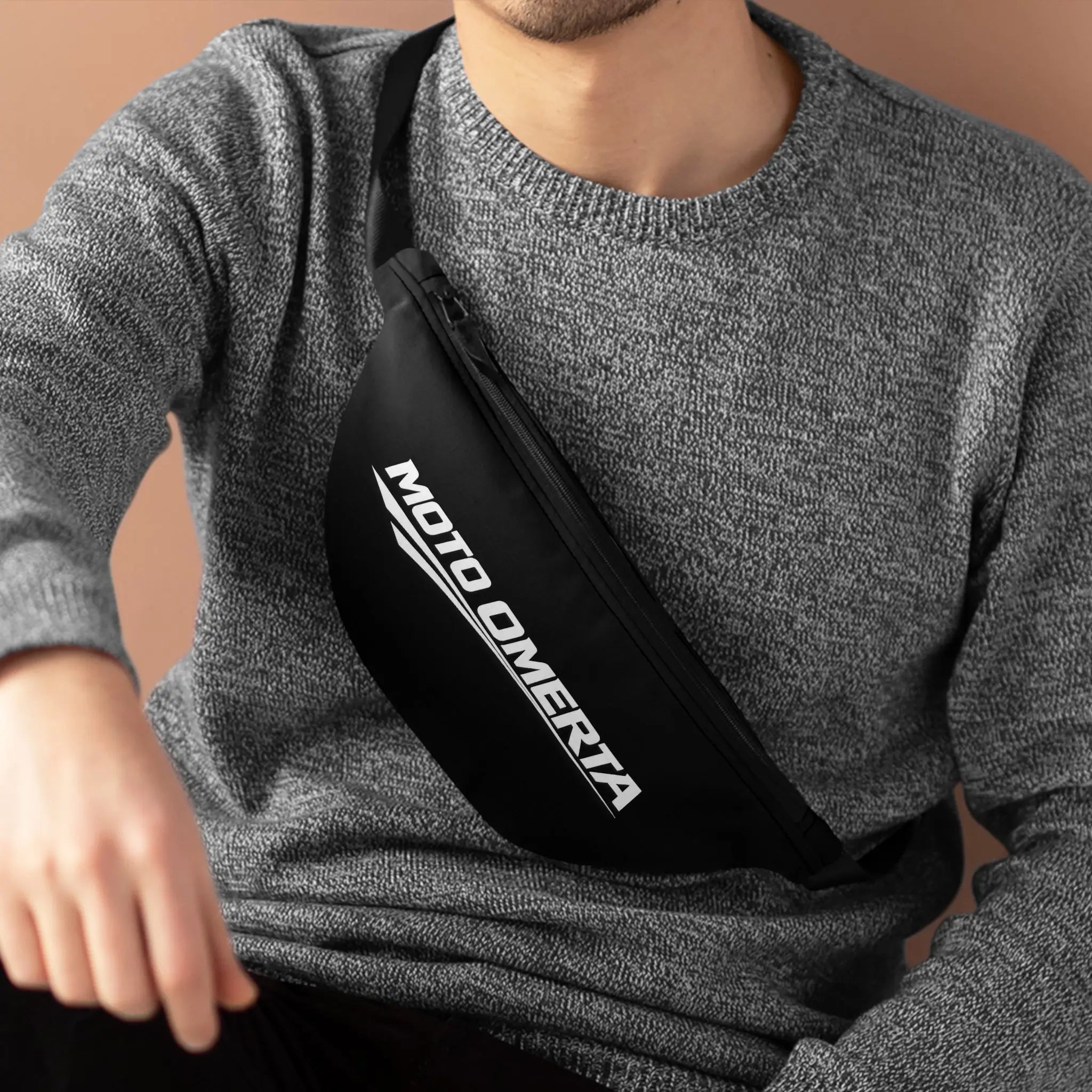 Moto Omerta Waist Bag Printify