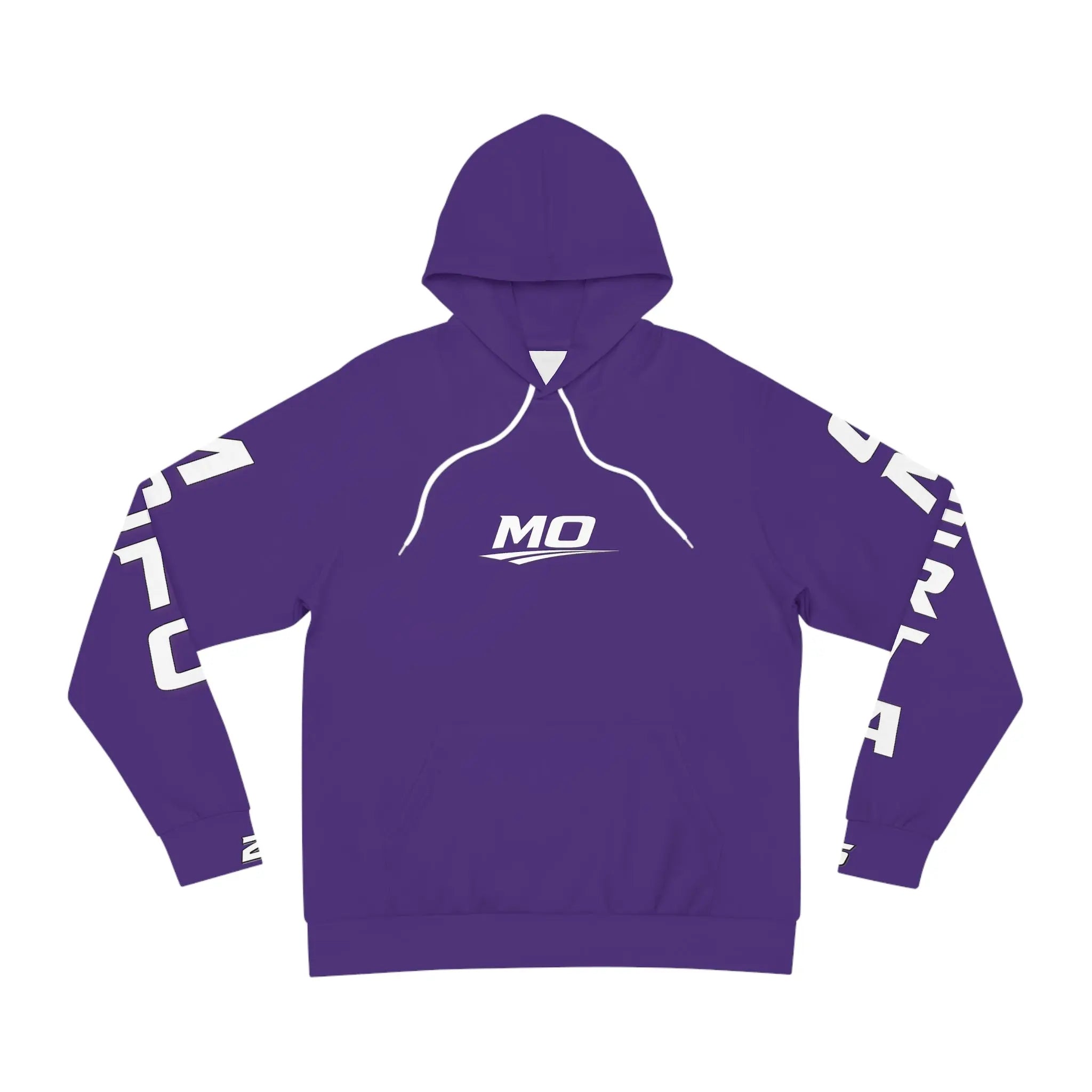 Purple Men's Moto Omerta Hoodie - Light Weight Polyester Printify