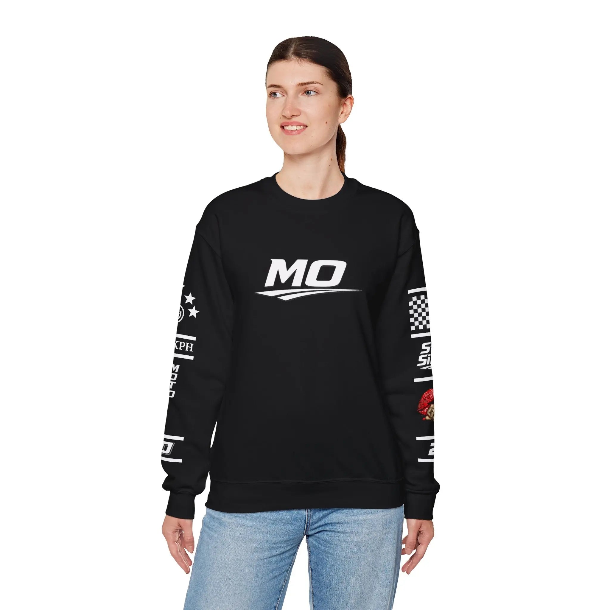 Women's MOTO OMERTA “In Speed We Trust” Crewneck Printify