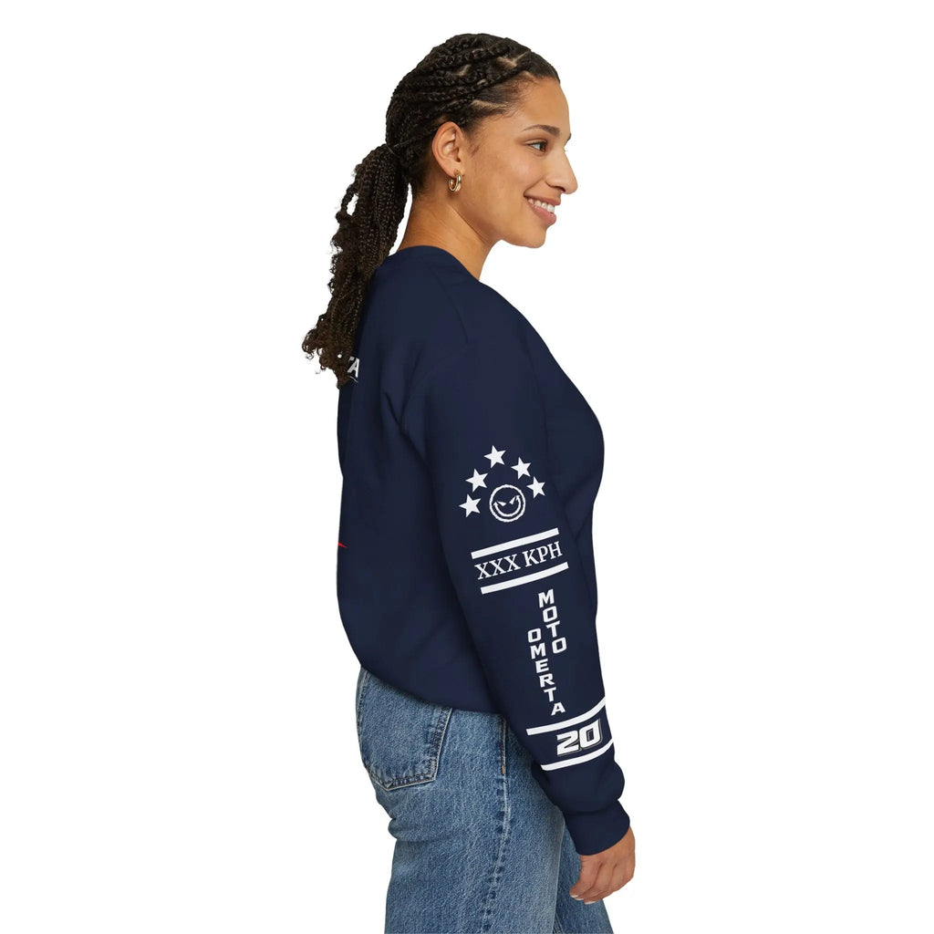 Women's MOTO OMERTA “In Speed We Trust” Crewneck Printify