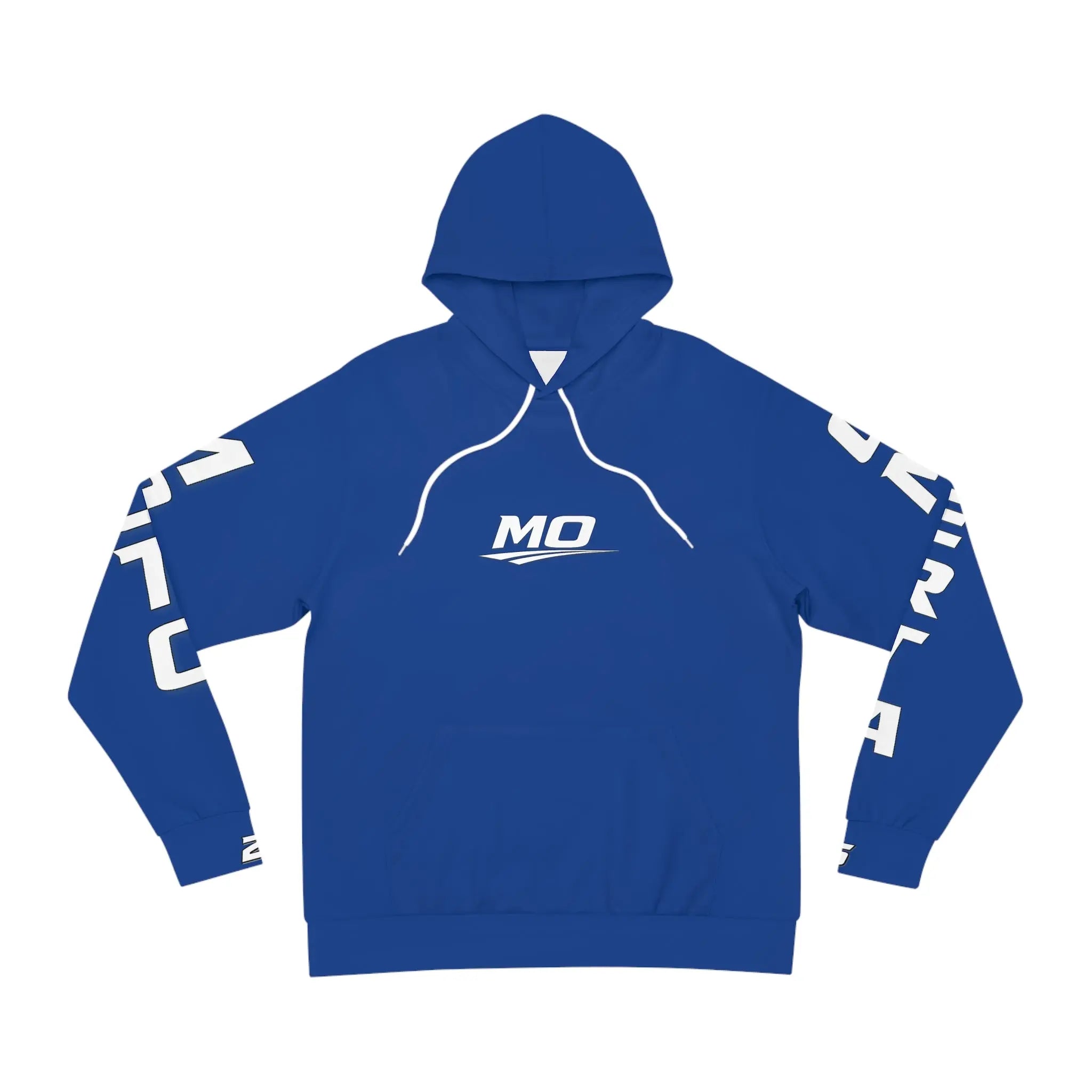 Blue Women's Moto Omerta Hoodie - Light Weight Polyester Printify