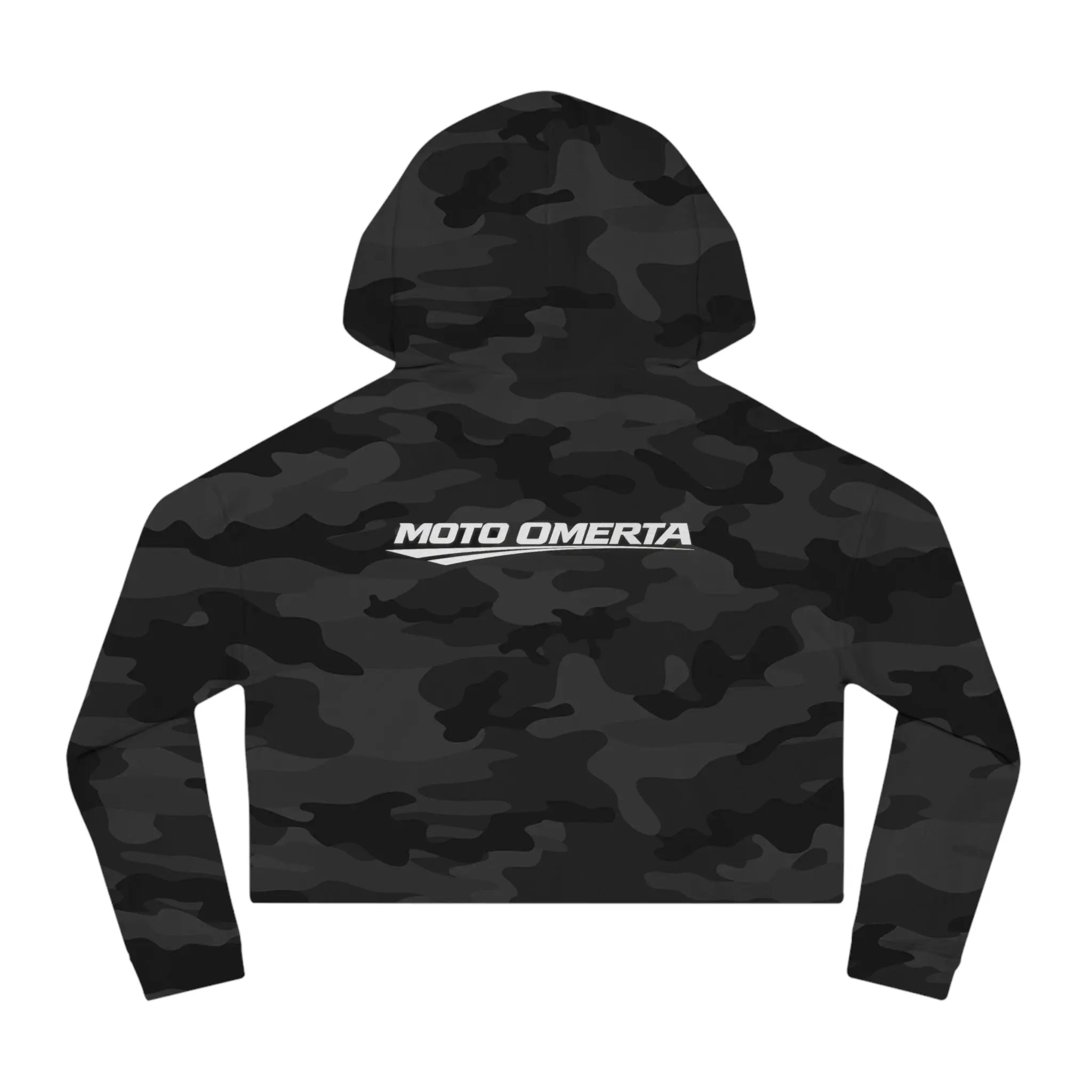 Cropped Moto Omerta Hoodie Printify