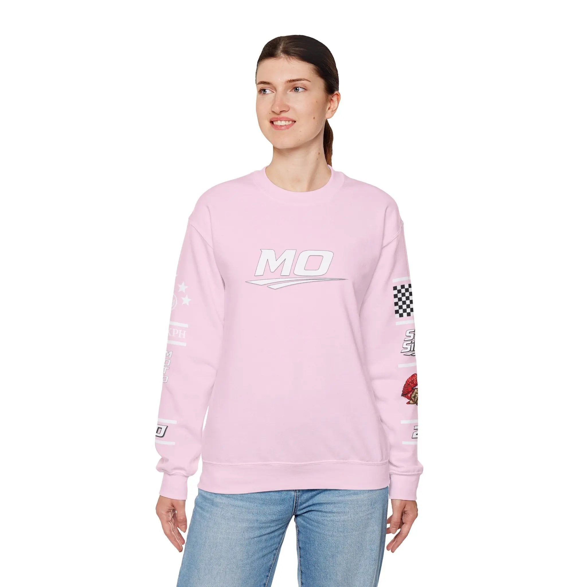 Women's MOTO OMERTA “In Speed We Trust” Crewneck Printify