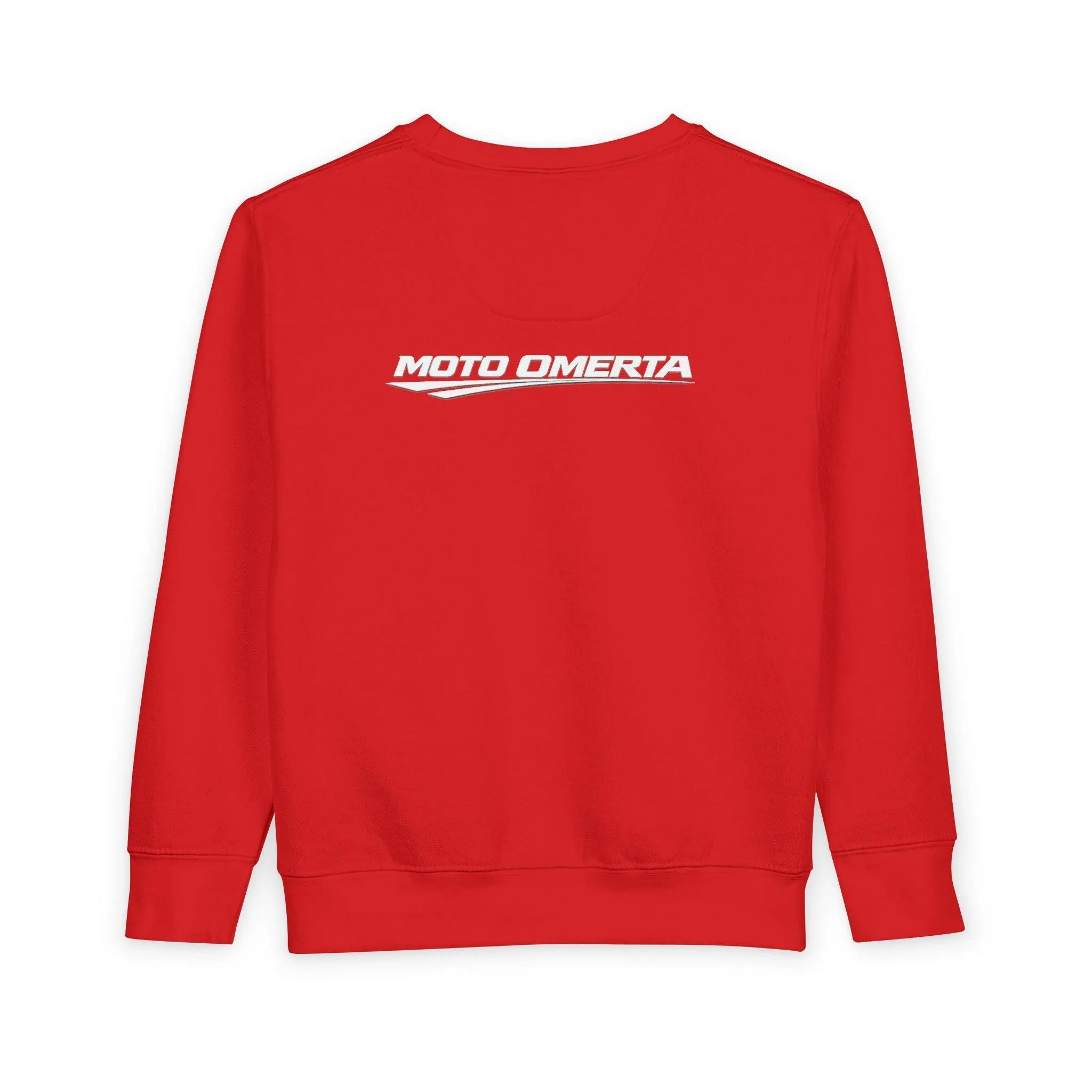 Moto Omerta Toddler Crewneck Pullover Sweatshirt Printify