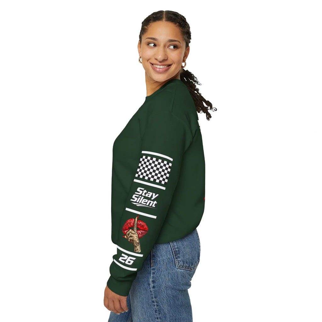 Women's MOTO OMERTA “In Speed We Trust” Crewneck Printify