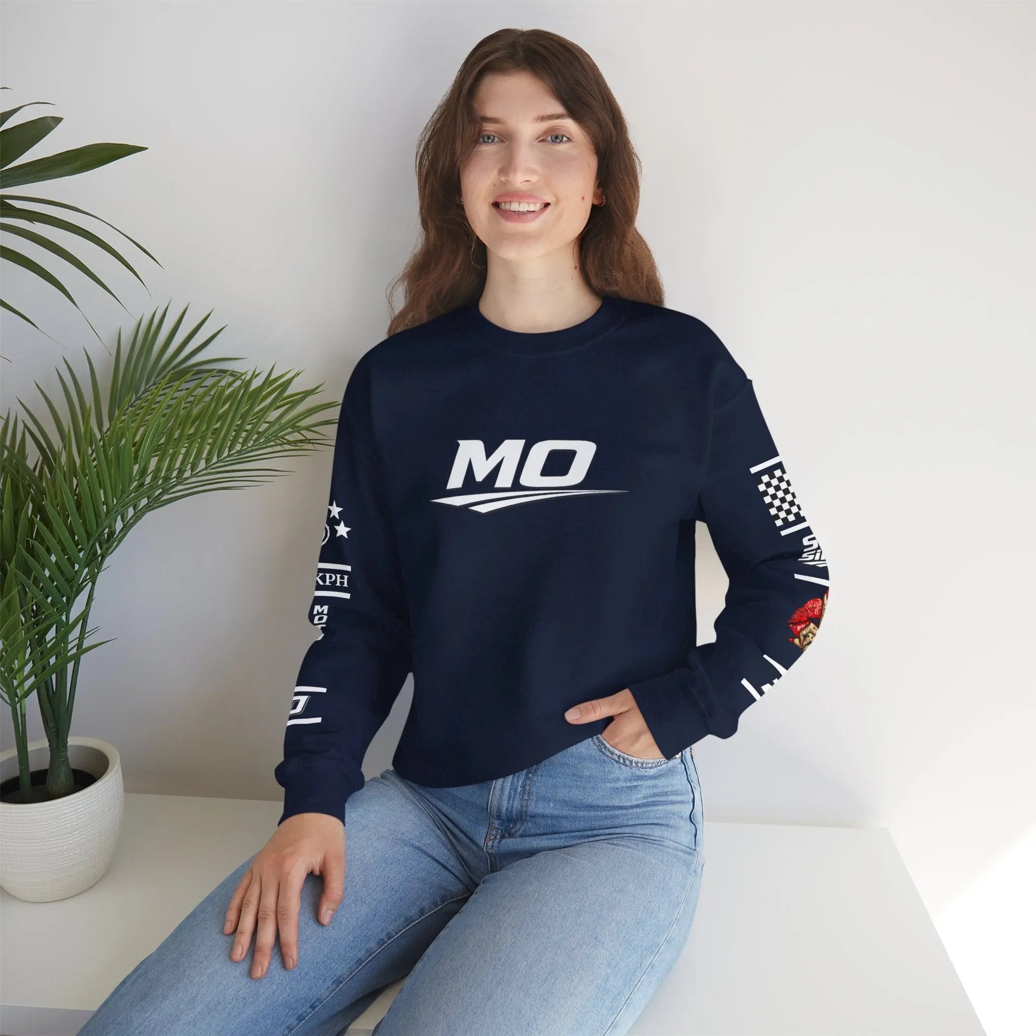 Women's MOTO OMERTA “In Speed We Trust” Crewneck Printify