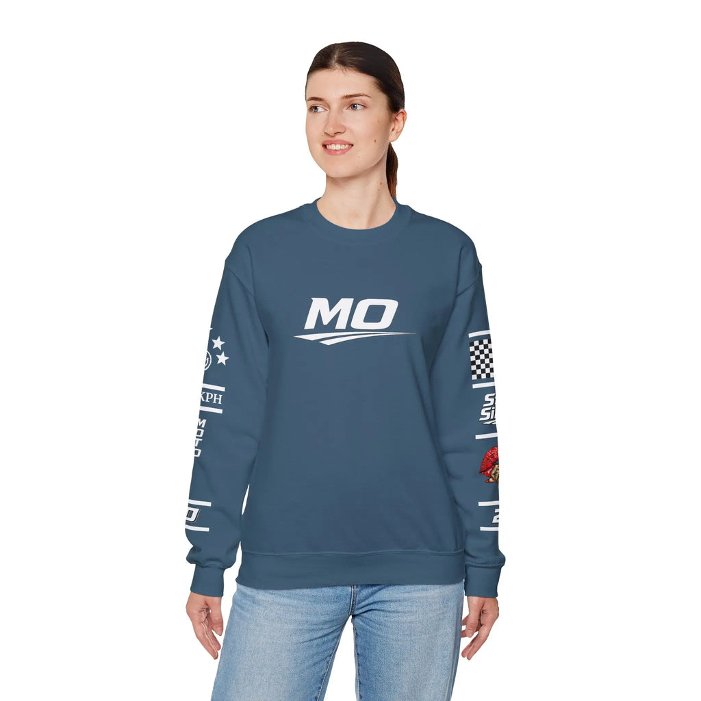 Women's MOTO OMERTA “In Speed We Trust” Crewneck Printify