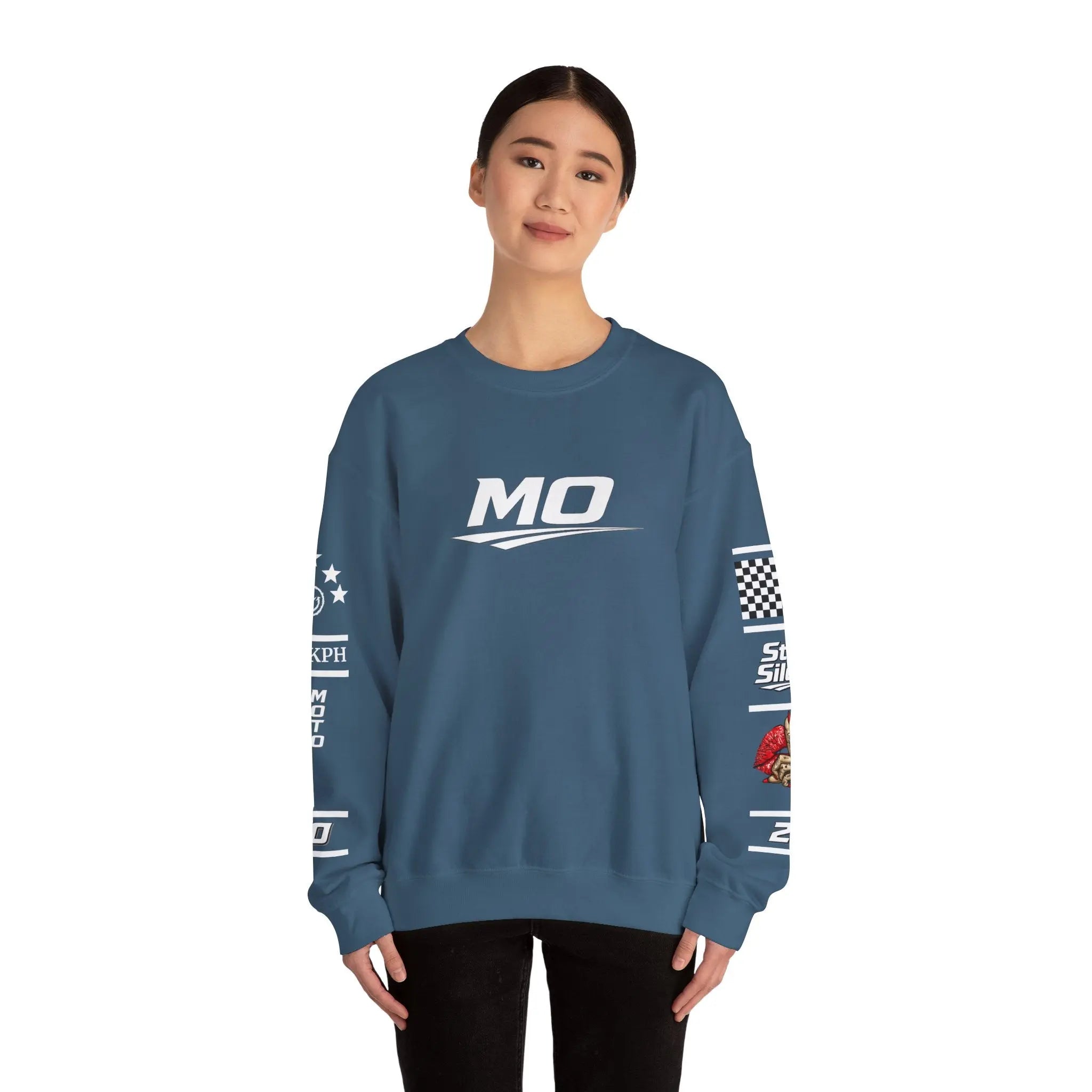 Women's MOTO OMERTA “In Speed We Trust” Crewneck Printify