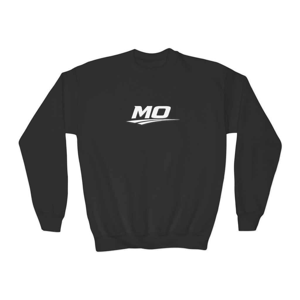 Moto Omerta Youth Crewneck Pullover Sweatshirt Printify