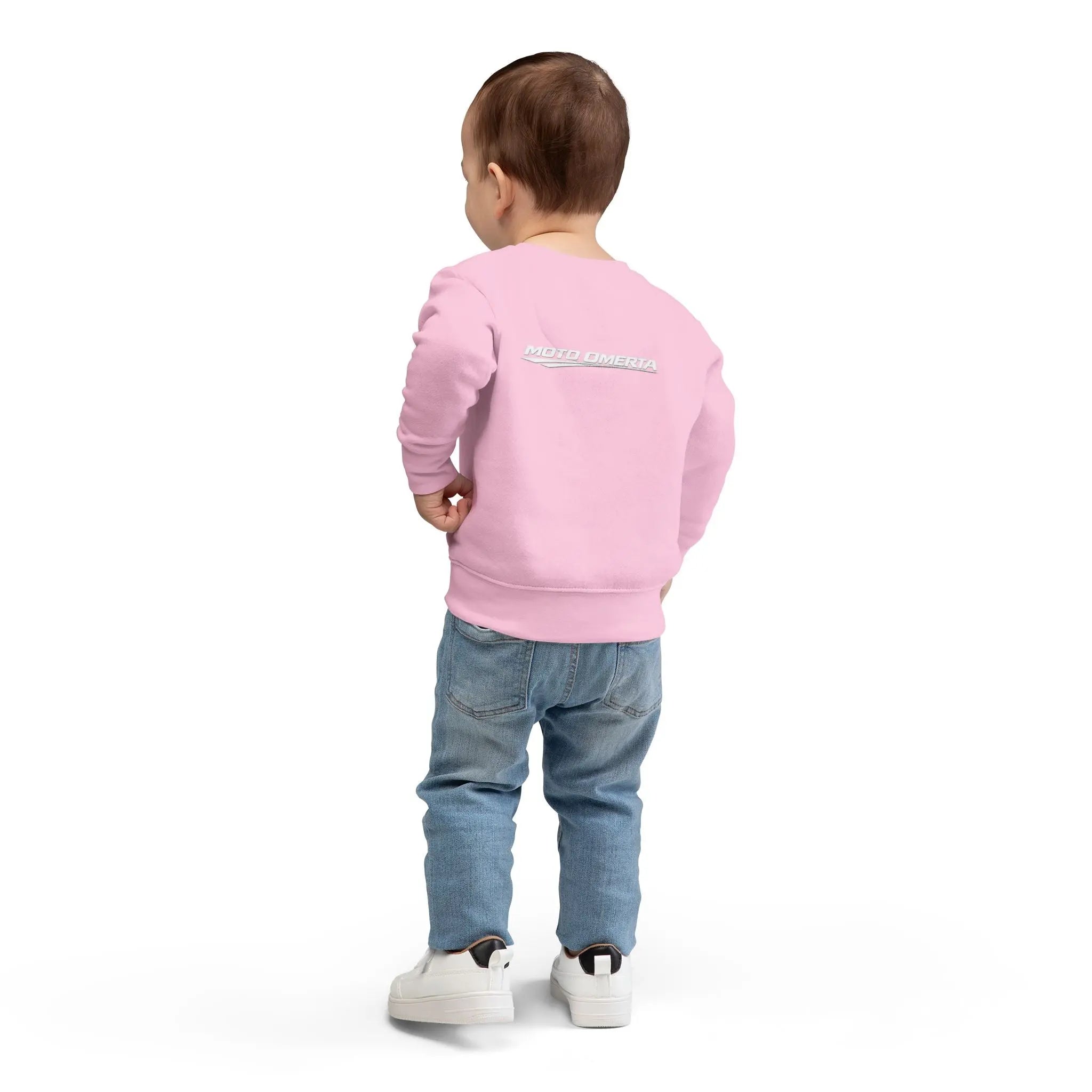 Moto Omerta Toddler Crewneck Pullover Sweatshirt Printify