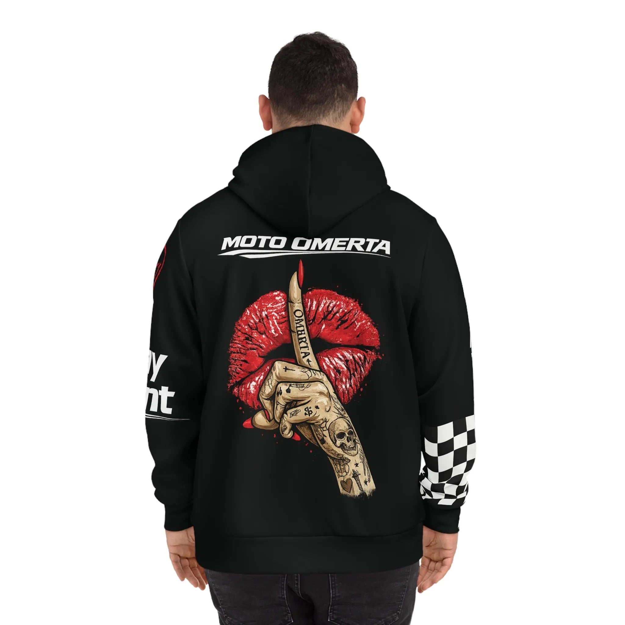 Men's Stay Silent Hoodie - Light Weight Polyester Printify