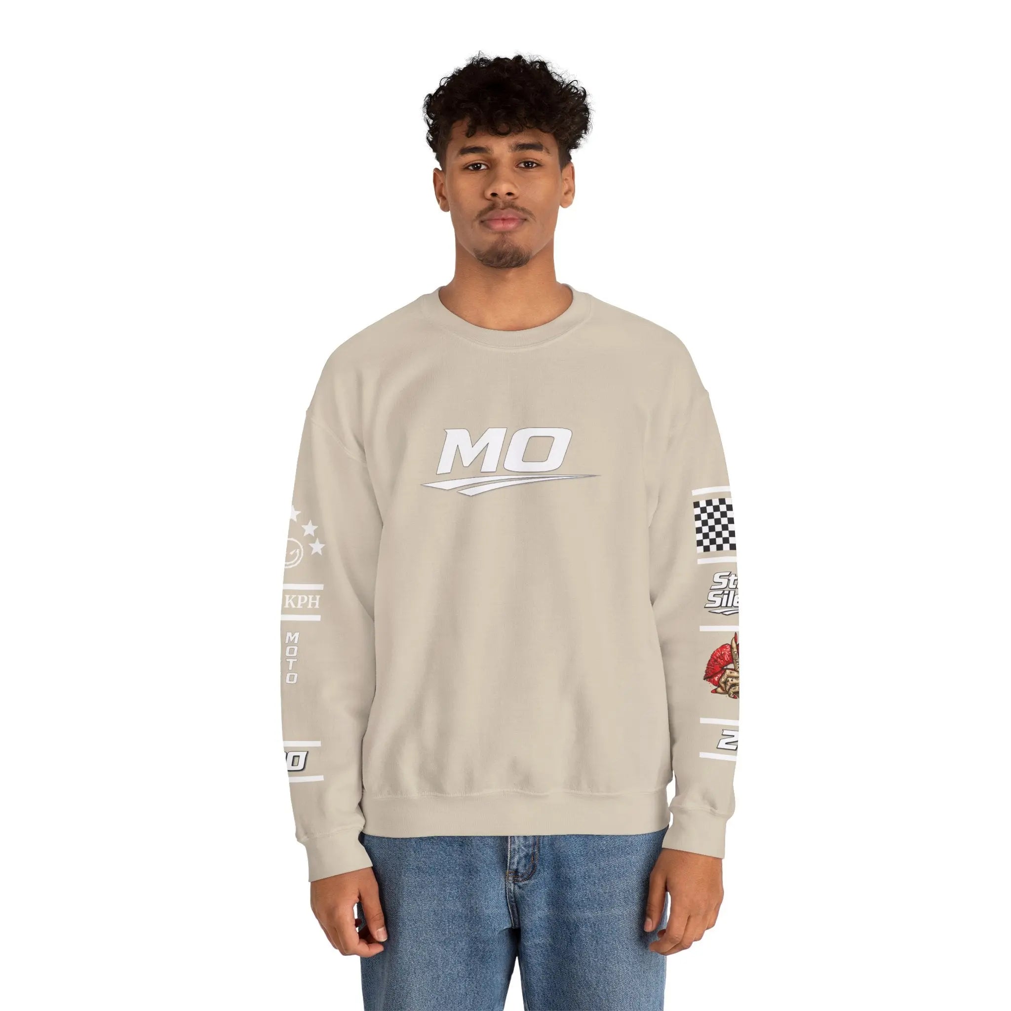 Men's MOTO OMERTA “In Speed We Trust” Crewneck Printify
