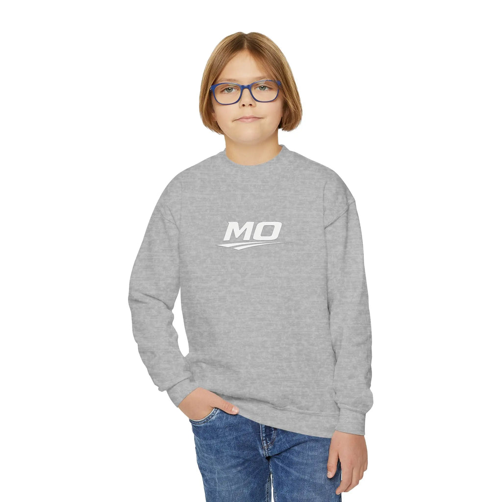 Moto Omerta Youth Crewneck Pullover Sweatshirt Printify