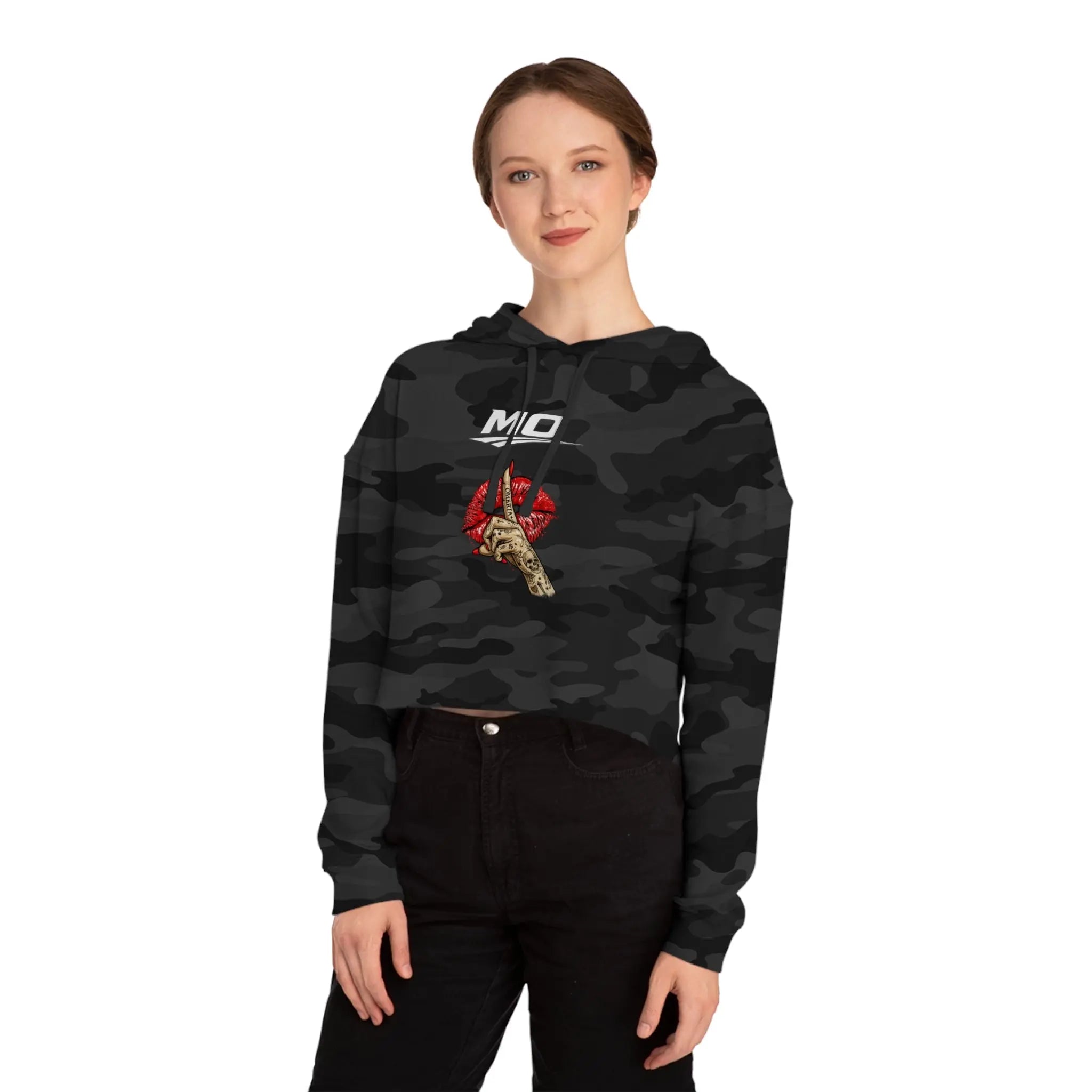 Hush Cropped Hoodie Printify