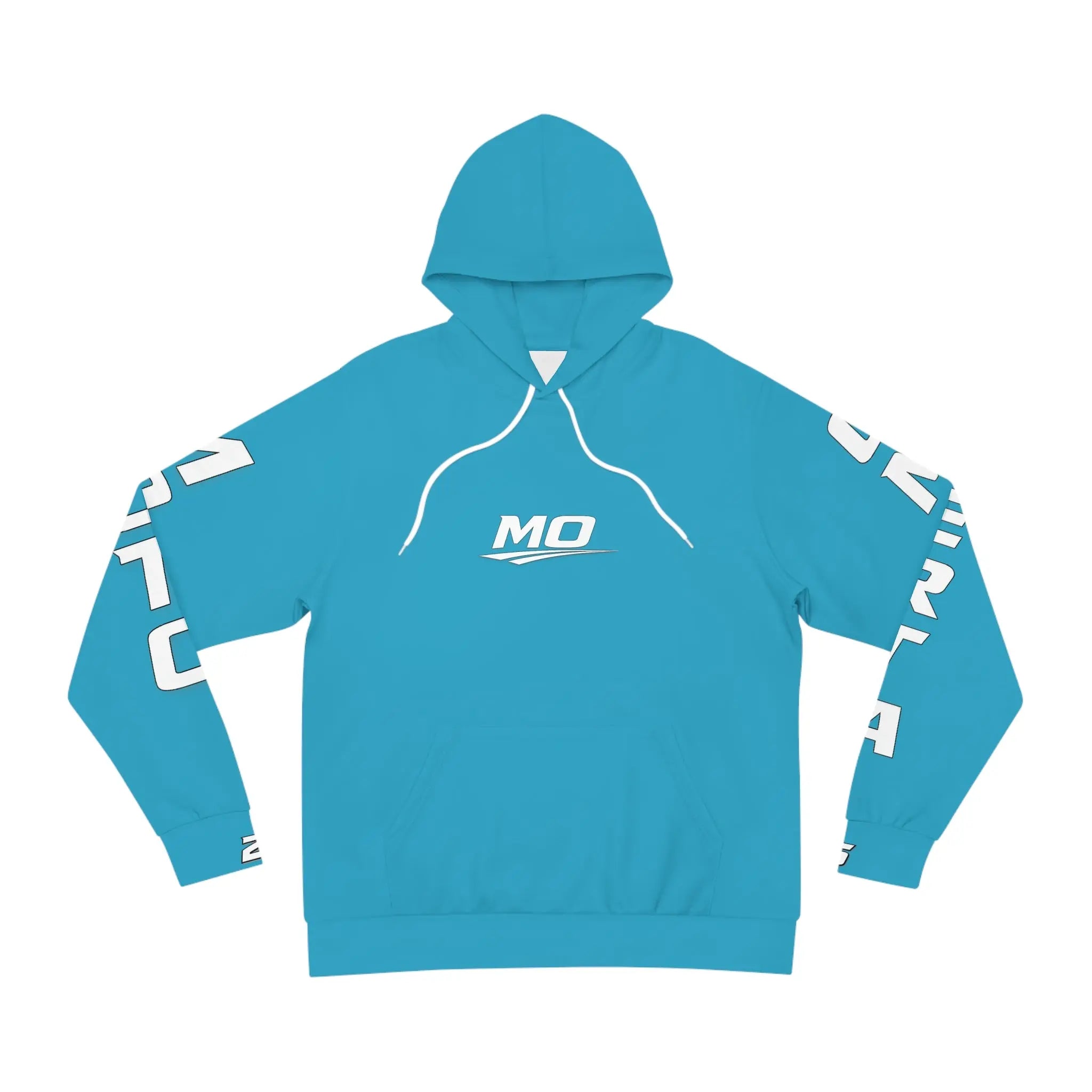 Turquois Women's Moto Omerta Hoodie - Light Weight Polyester Printify