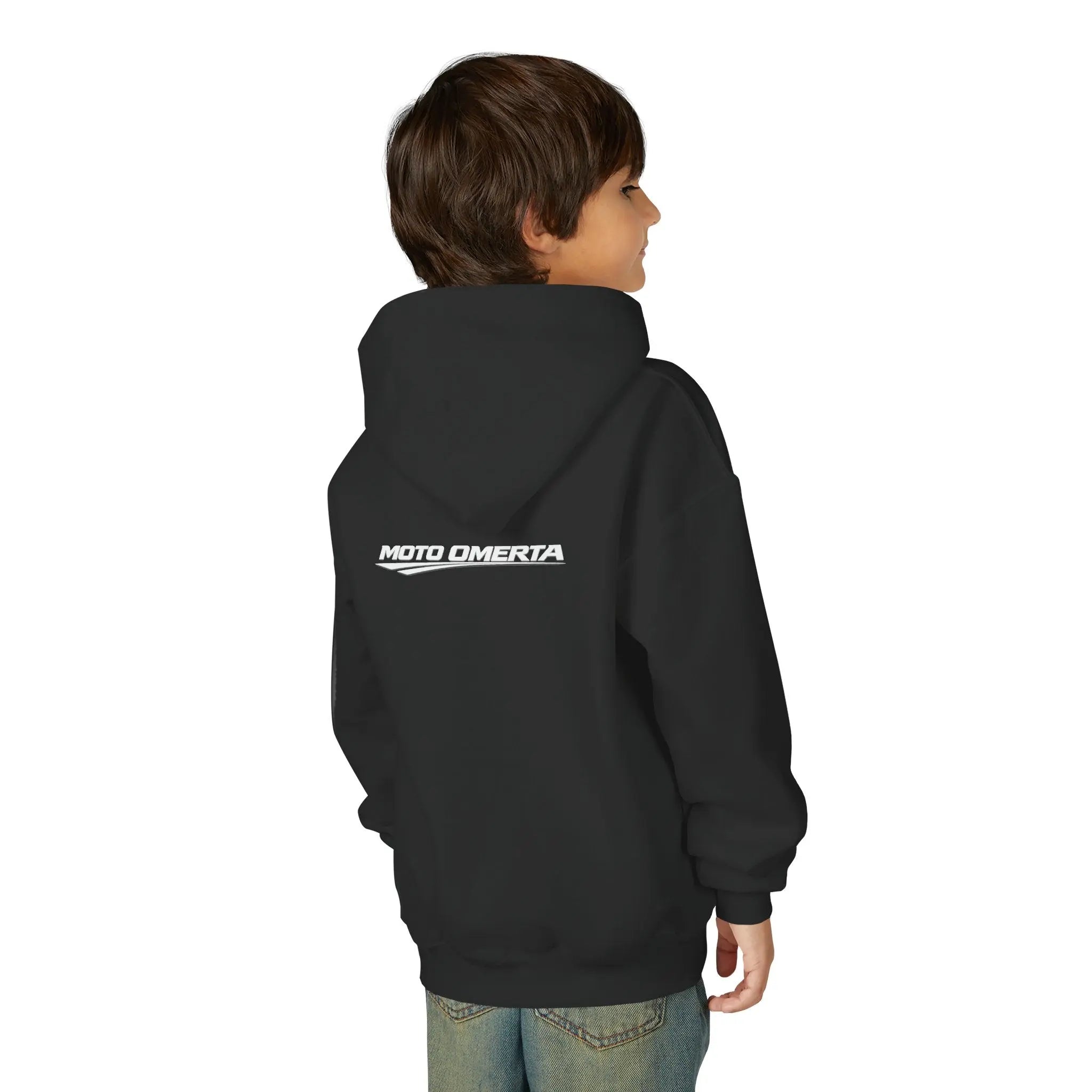 Moto Omerta Youth Hoodie Printify
