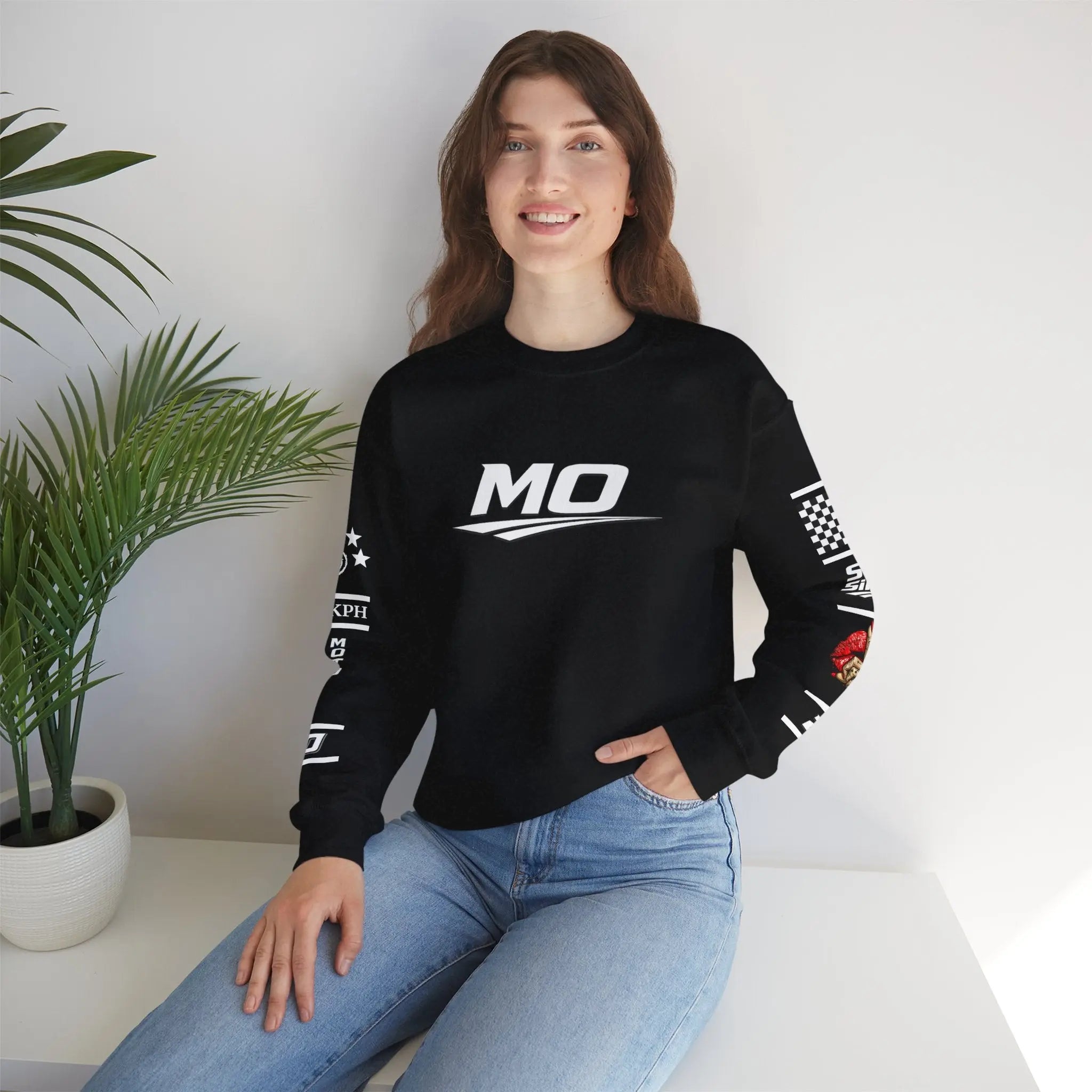 Women's MOTO OMERTA “In Speed We Trust” Crewneck Printify