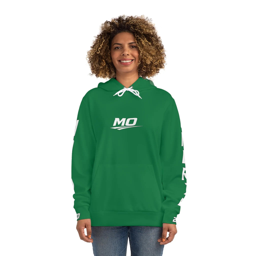 Green Women's Moto Omerta Hoodie - Light Weight Polyester Printify
